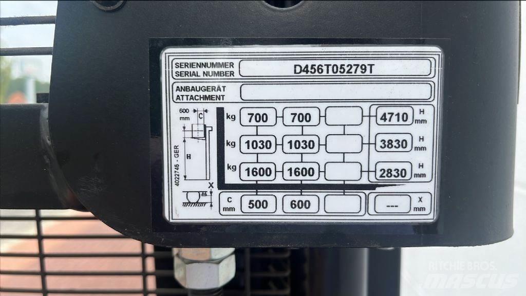 Hyster S1.6IL Käyden ajettavat pinoamistrukit