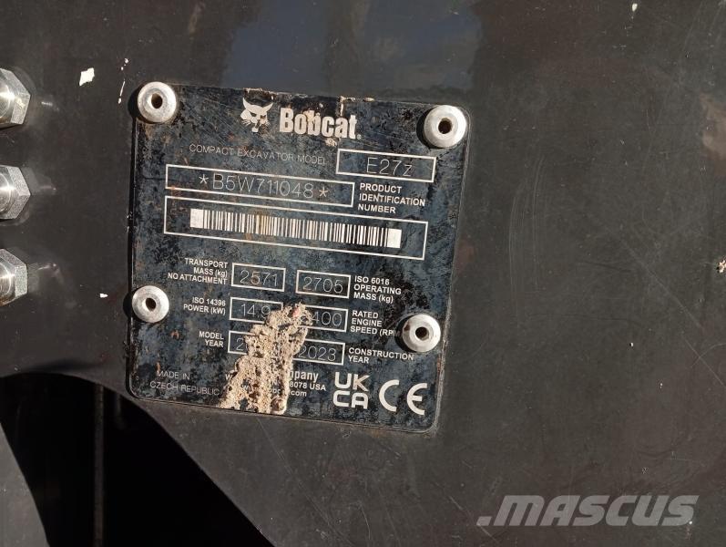 Bobcat E27Z Minikaivukoneet < 7t