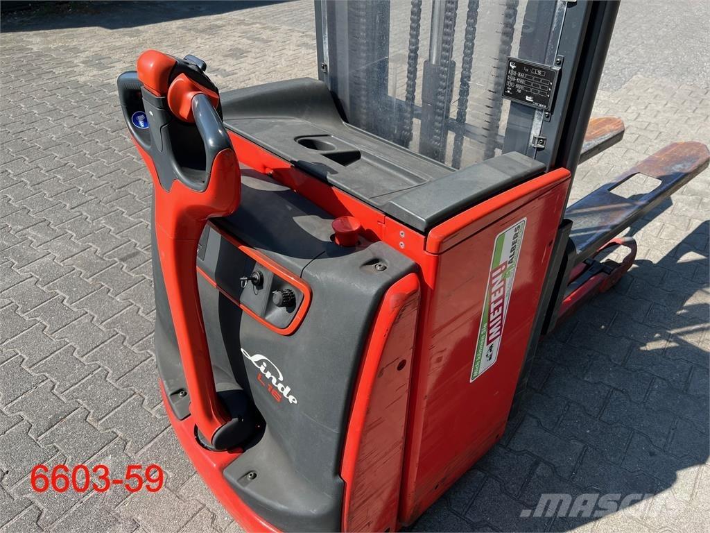 Linde L 16 i Käyden ajettavat pinoamistrukit