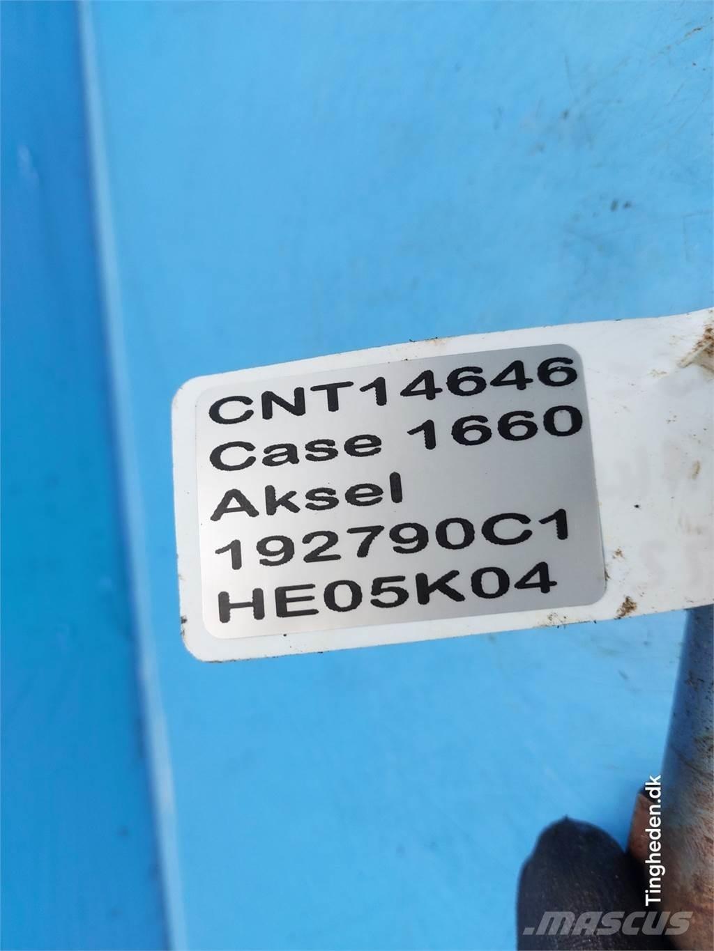CASE 1660 Lisävarusteet ja komponentit