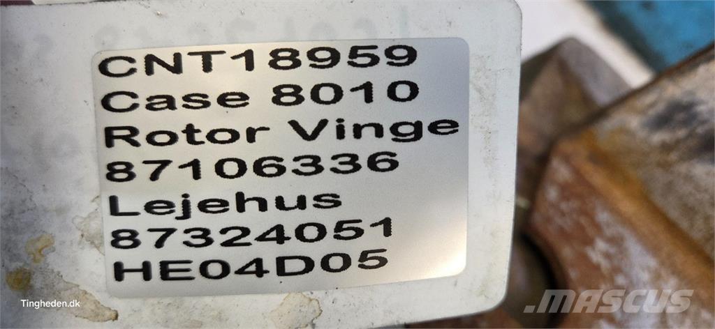 CASE 8010 Lisävarusteet ja komponentit