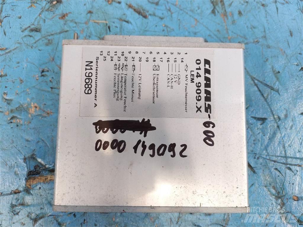 CLAAS Lexion 600 Sähkö ja elektroniikka