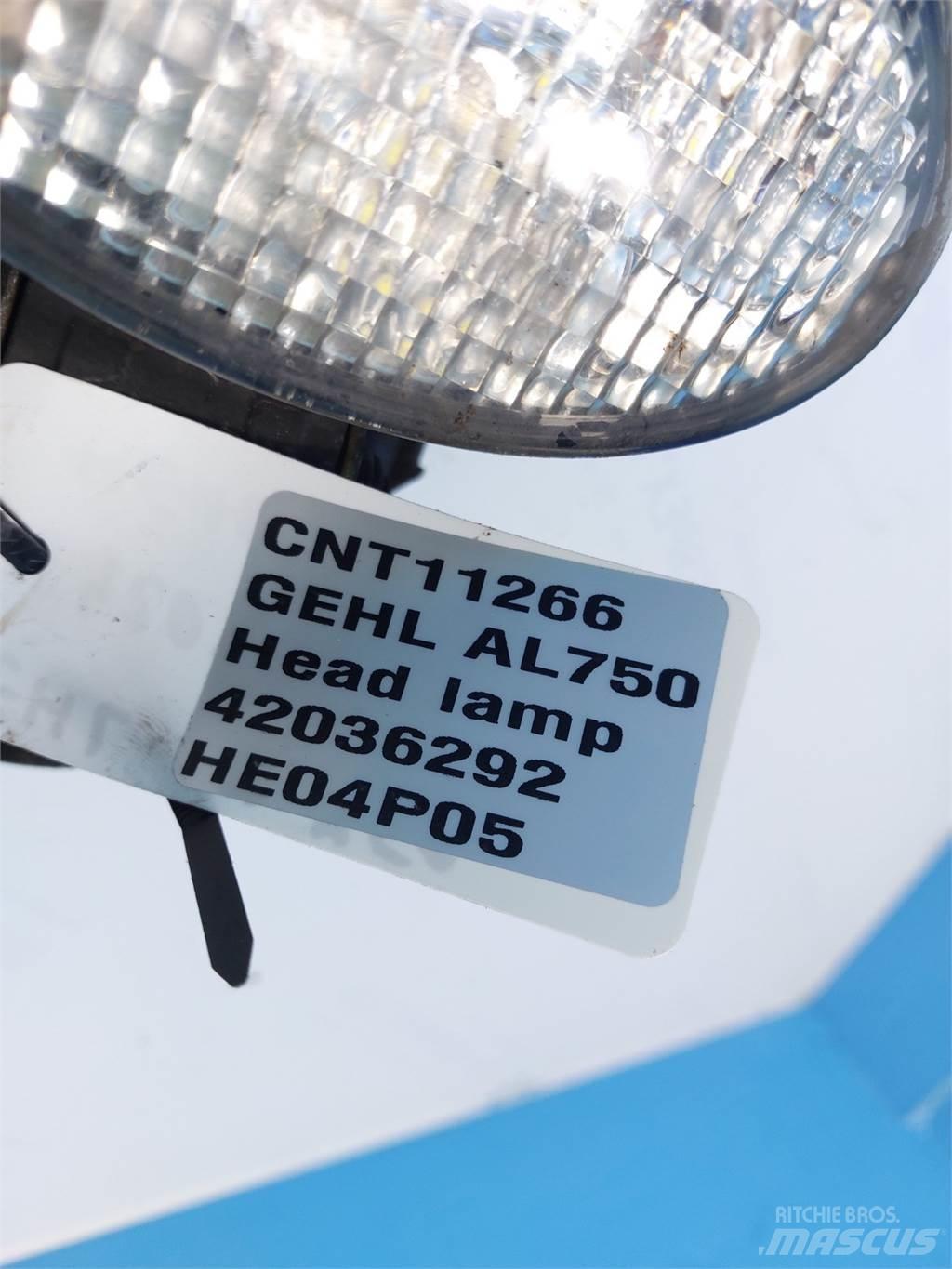 Gehl AL750 Sähkö ja elektroniikka