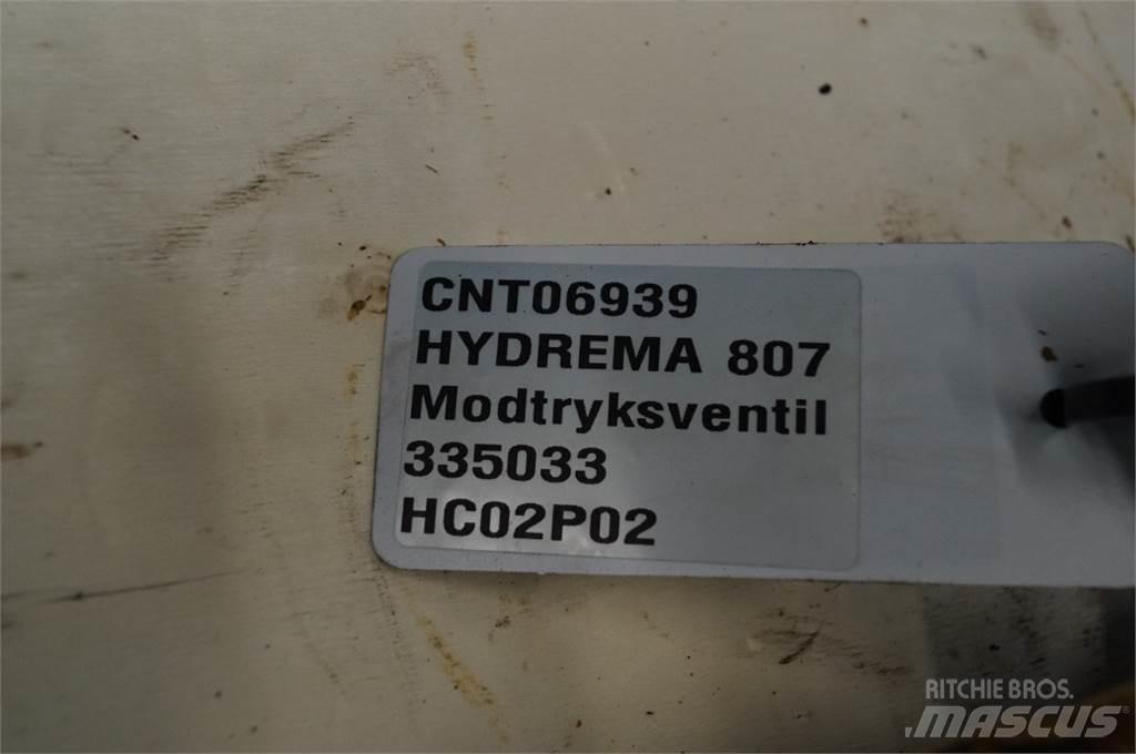 Hydrema 807 Hydrauliikka