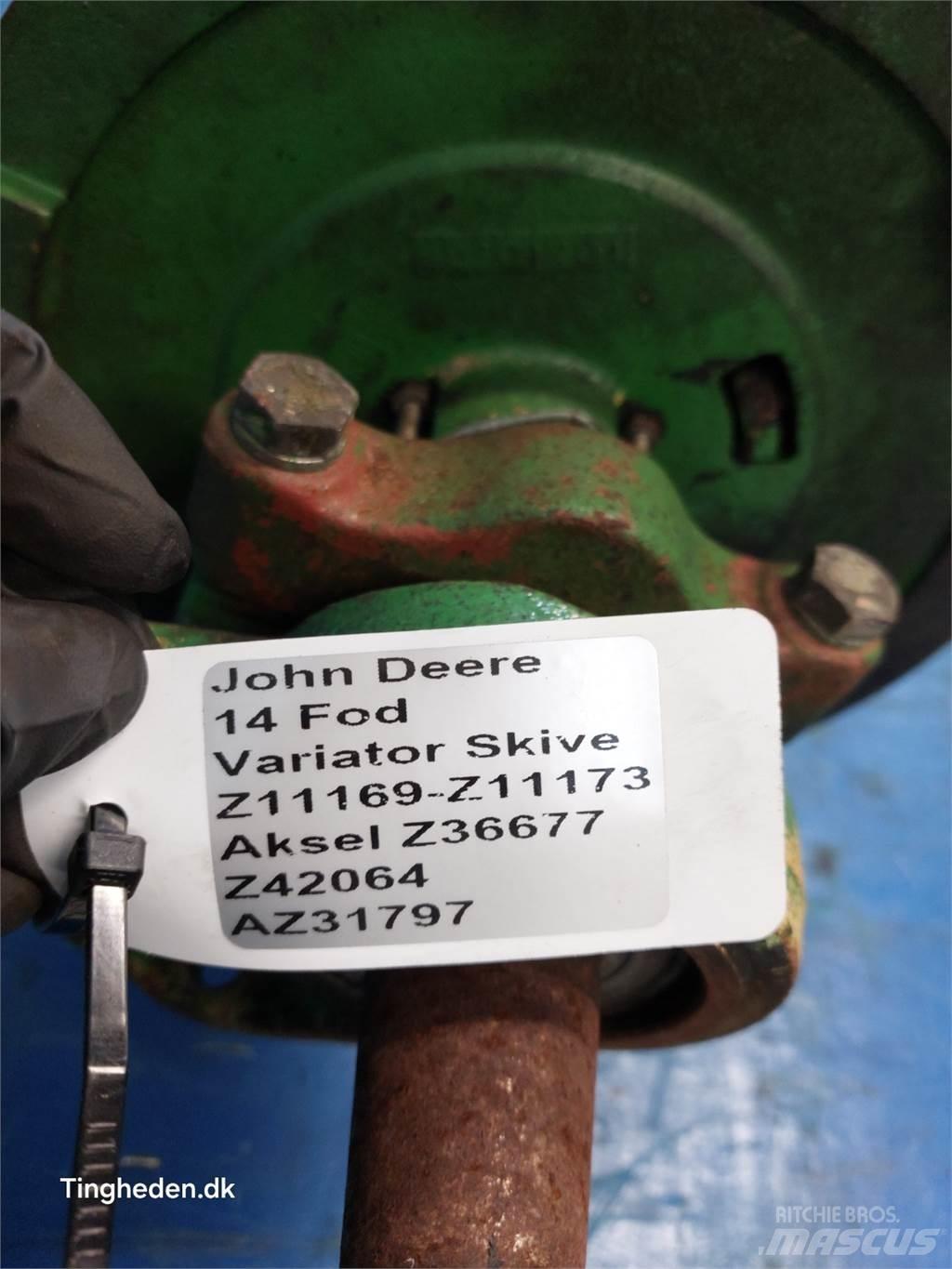 John Deere 1000 Lisävarusteet ja komponentit
