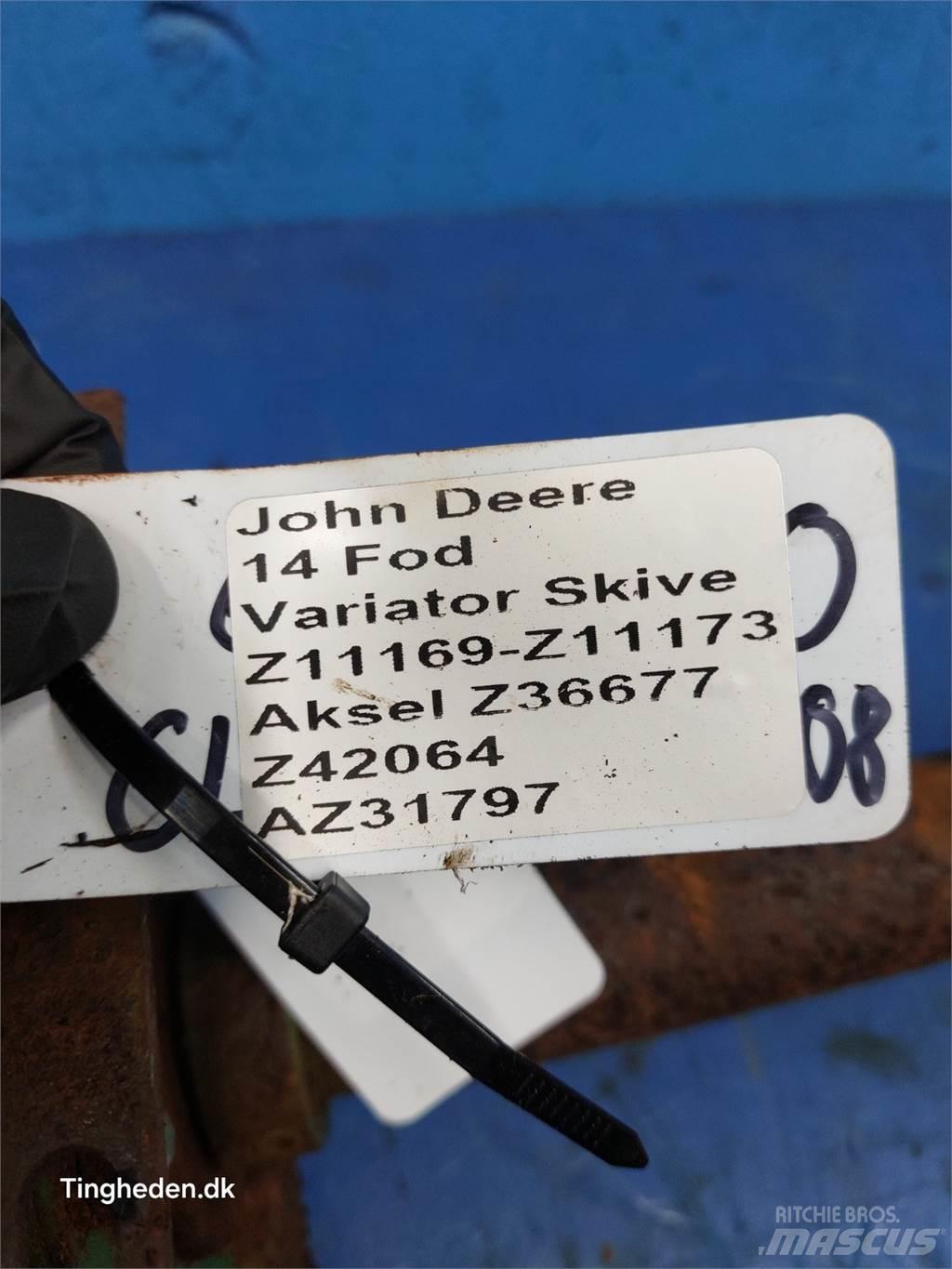 John Deere 1000 Lisävarusteet ja komponentit