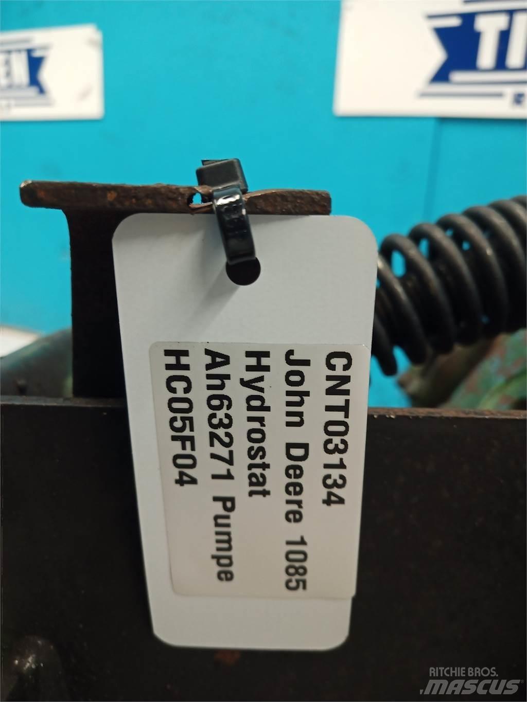 John Deere 1085 Hydrauliikka