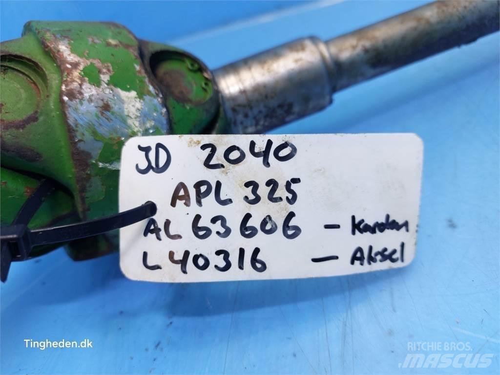 John Deere 2040 Lisävarusteet ja komponentit