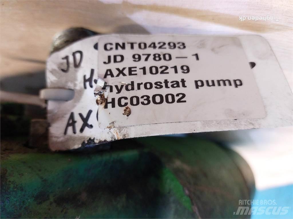 John Deere 9780 Hydrauliikka