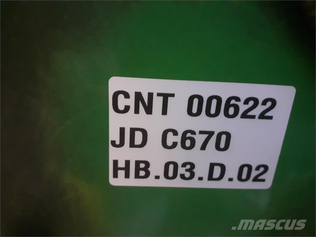 John Deere C670 Lisävarusteet ja komponentit