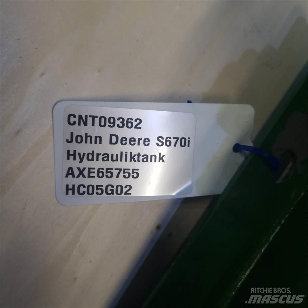 John Deere S670 Hydrauliikka