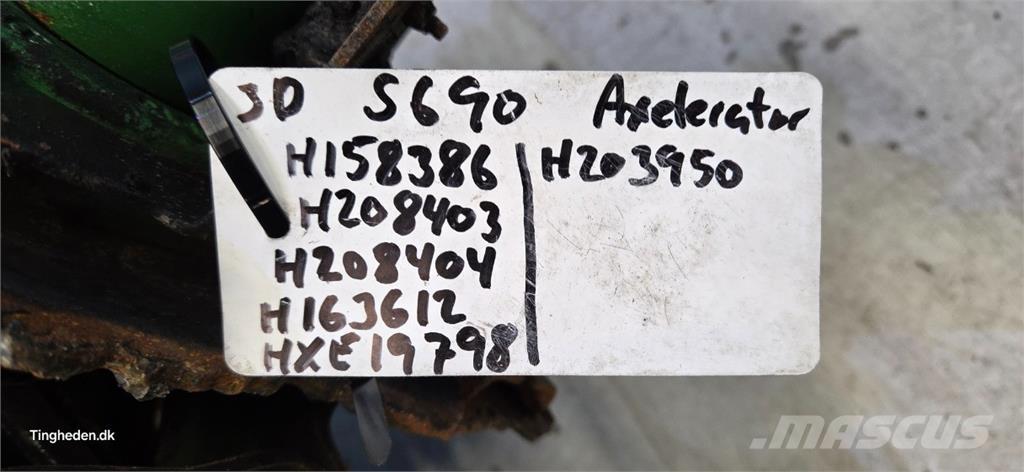 John Deere S690 Lisävarusteet ja komponentit