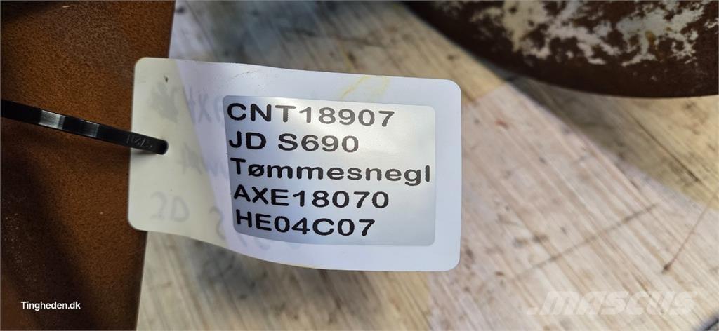 John Deere S690 Lisävarusteet ja komponentit