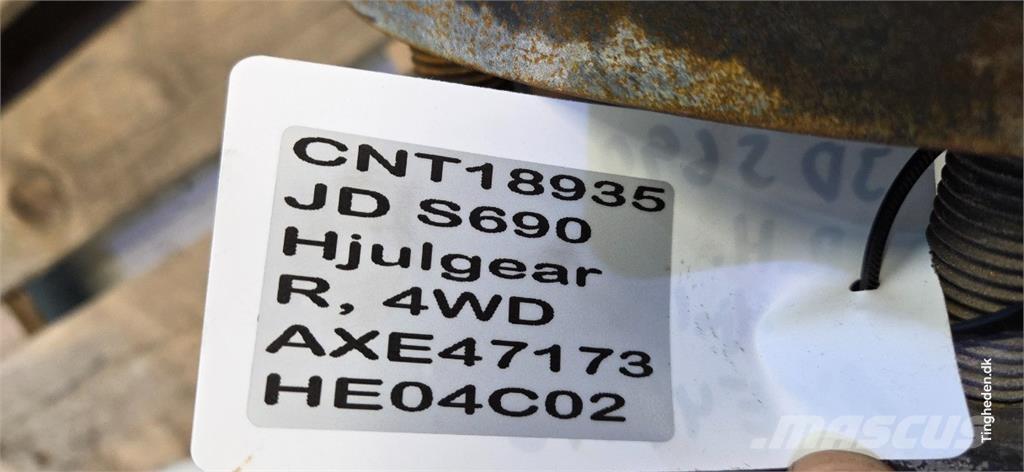 John Deere S690 Lisävarusteet ja komponentit