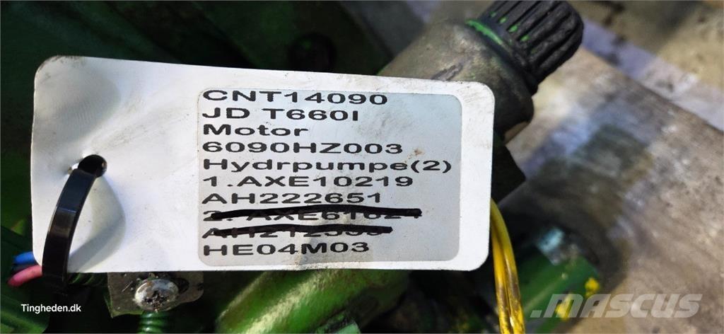 John Deere T660 Hydrauliikka