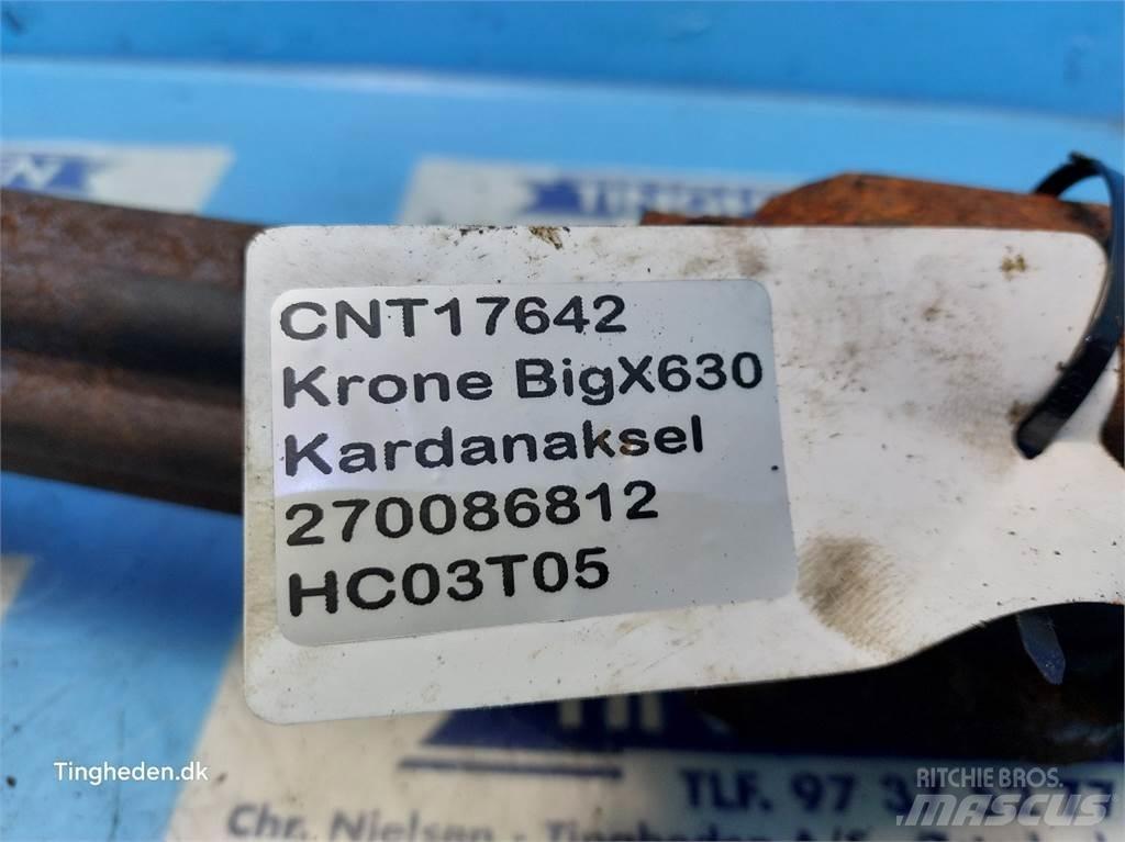 Krone Big X 630 Heinä- ja tuorerehukoneiden tarvikkeet
