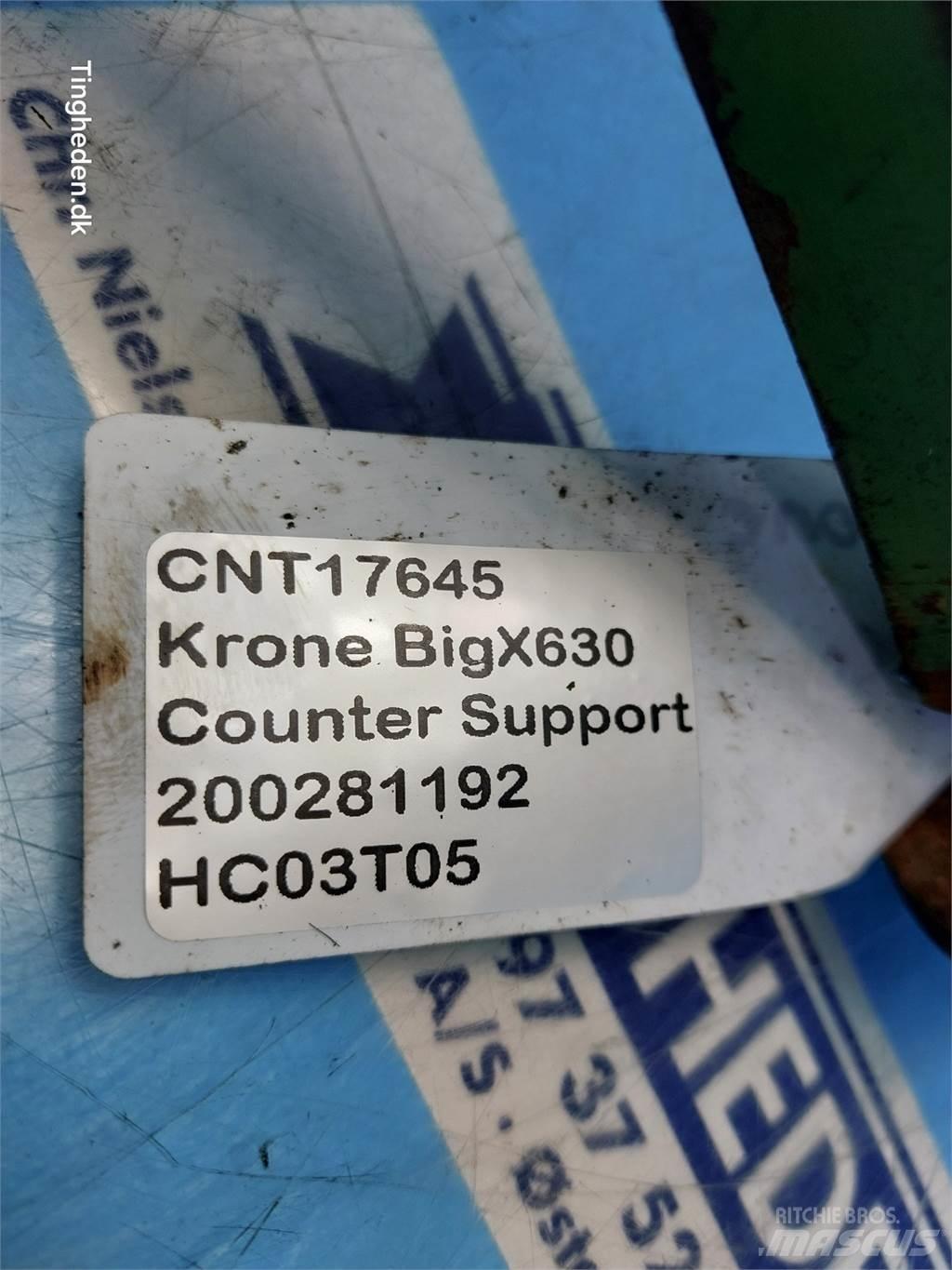 Krone Big X 630 Heinä- ja tuorerehukoneiden tarvikkeet