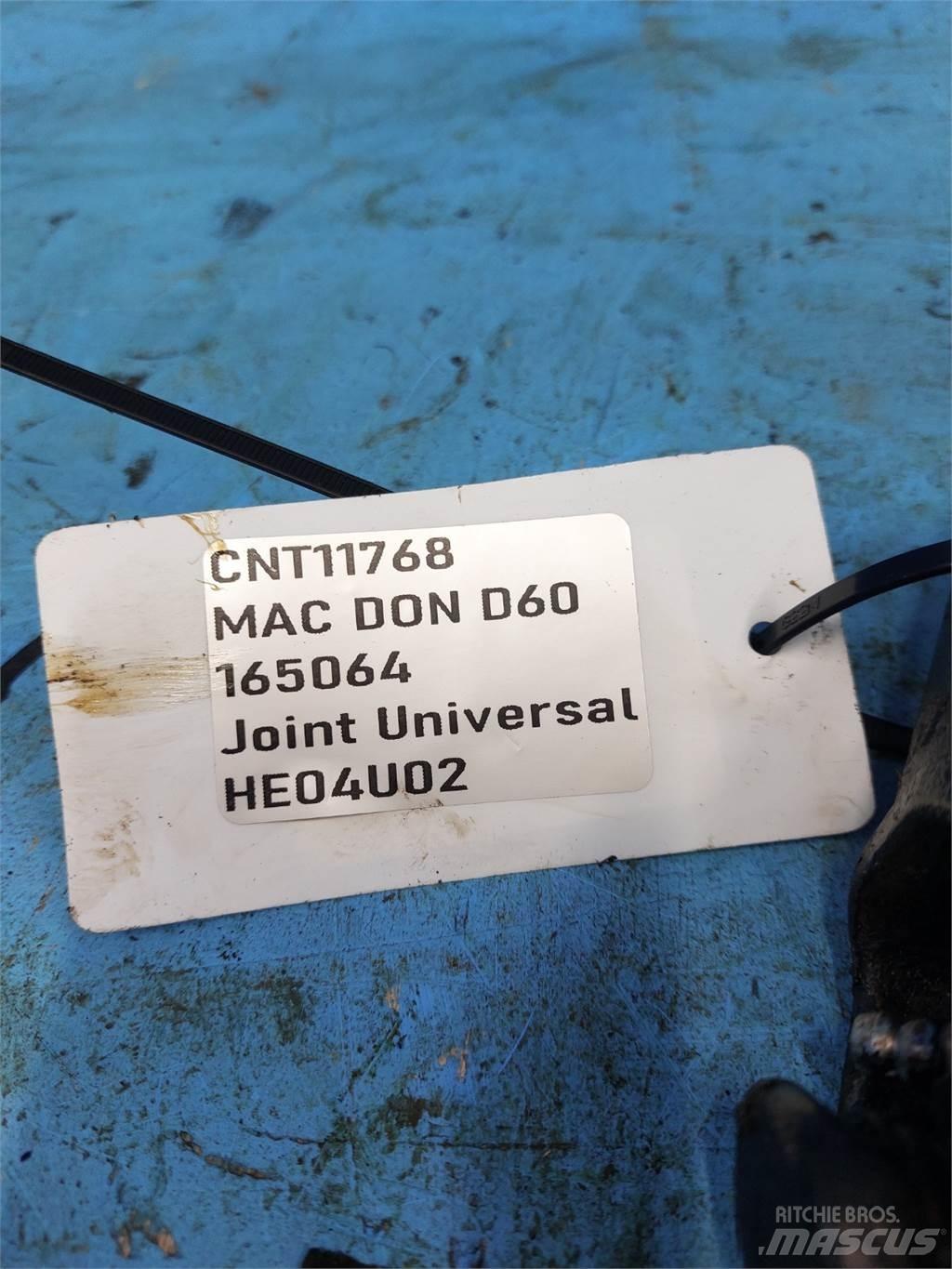 MacDon D60 Lisävarusteet ja komponentit