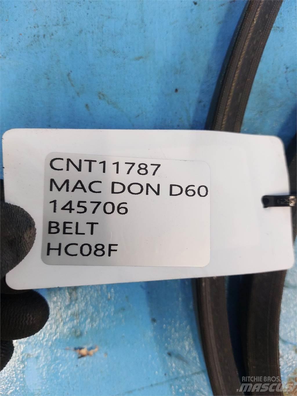 MacDon D60 Lisävarusteet ja komponentit