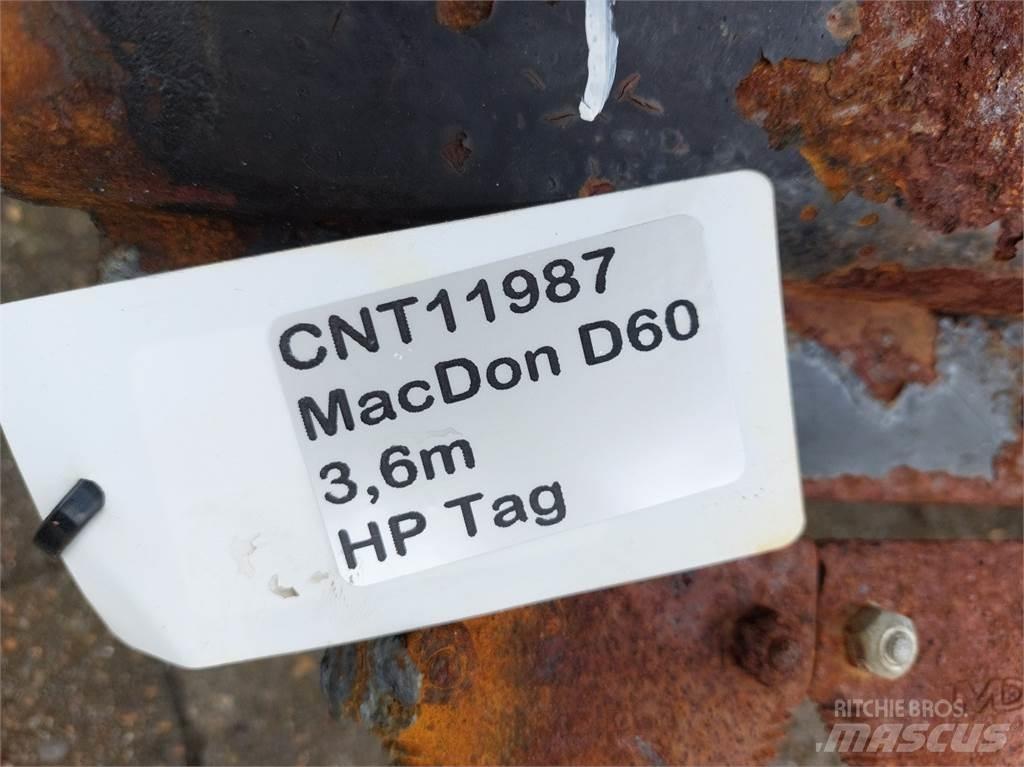 MacDon D60 Lisävarusteet ja komponentit