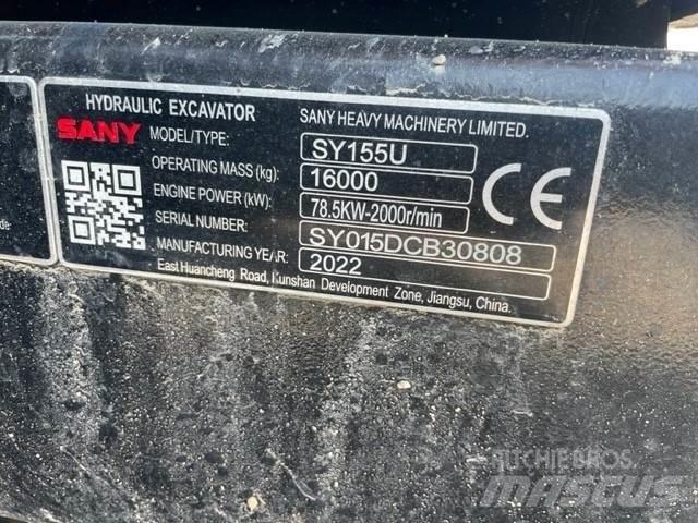 Sany SY155U Telakaivukoneet