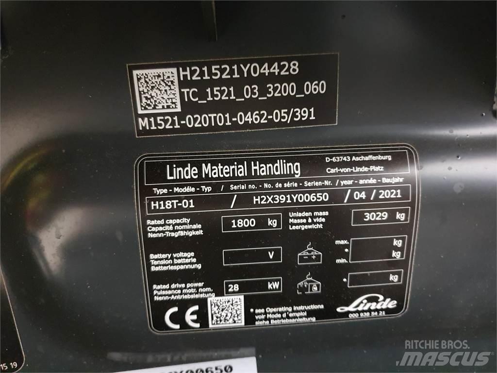 Linde H18T Nestekaasutrukit