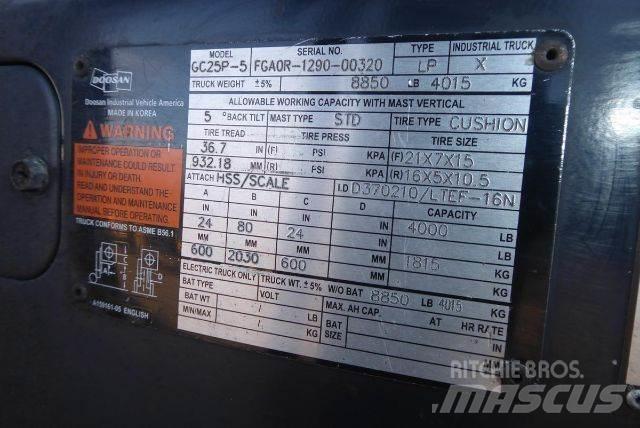 Doosan GC25P-5 Muut haarukkatrukit