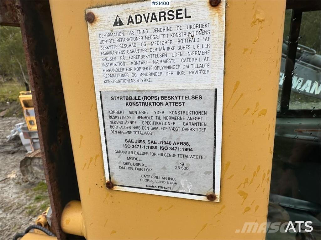CAT D6R LGP Telaketjupuskutraktorit