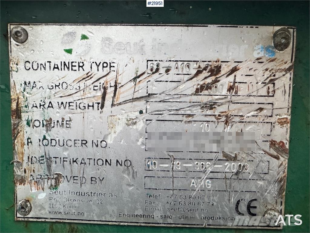  Liftcontainer 10m3 Erikoiskontit