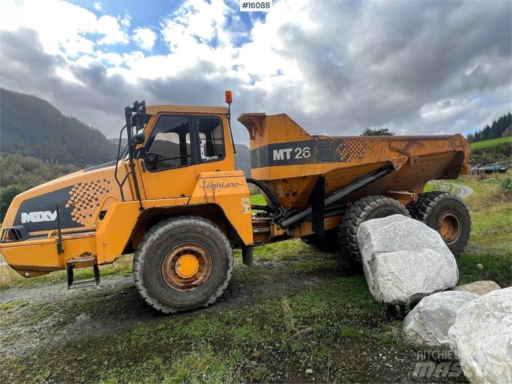 Moxy MT26 dumper. Minidumpperit