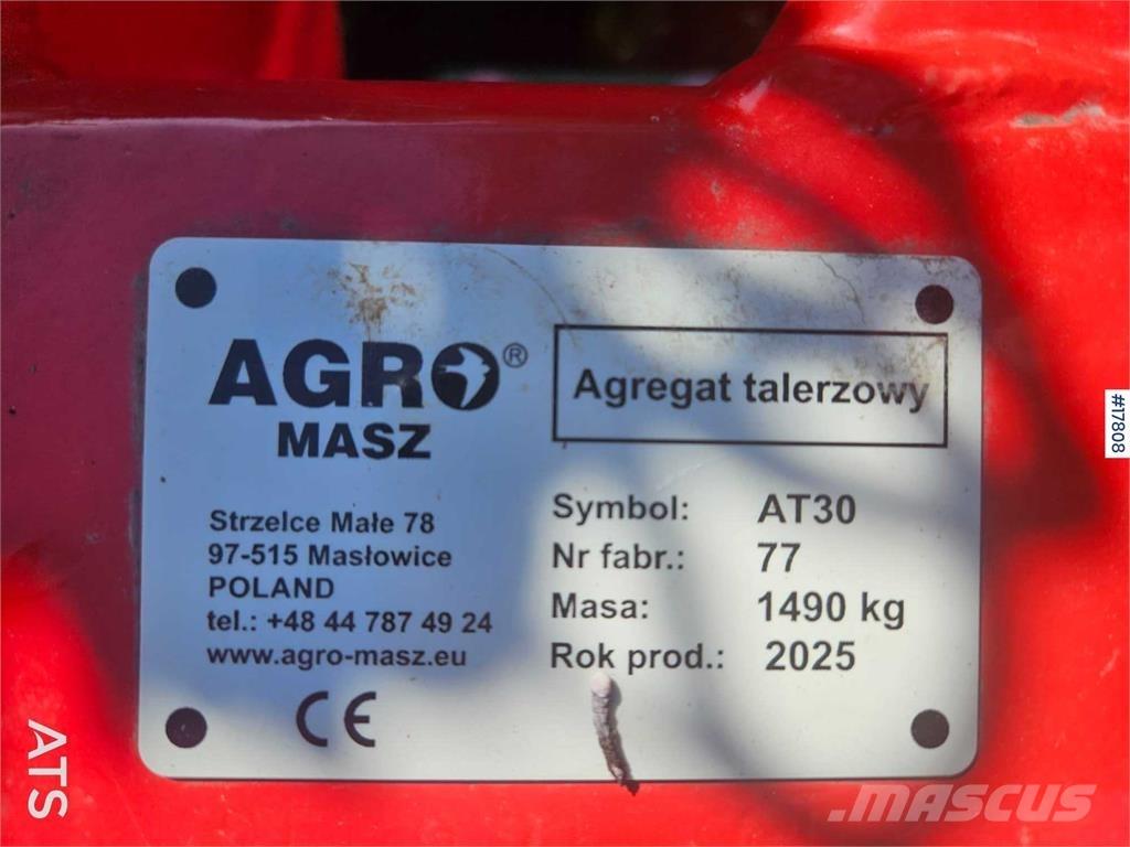 Agromasz AT30 Kiekkomultaimet ja lautasäkeet