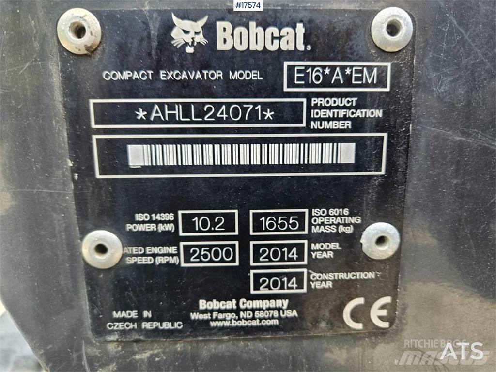 Bobcat E16 Minikaivukoneet < 7t