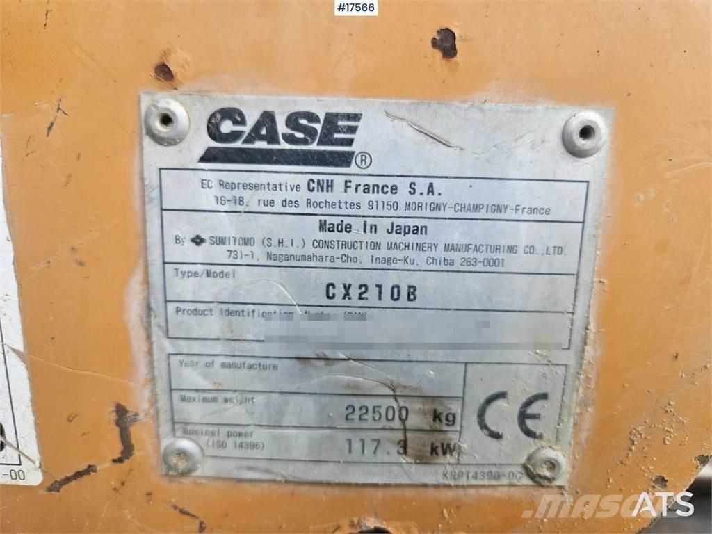 CASE CX210B Telakaivukoneet