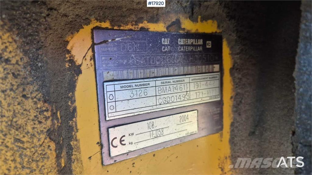 CAT D6D XL Telaketjupuskutraktorit