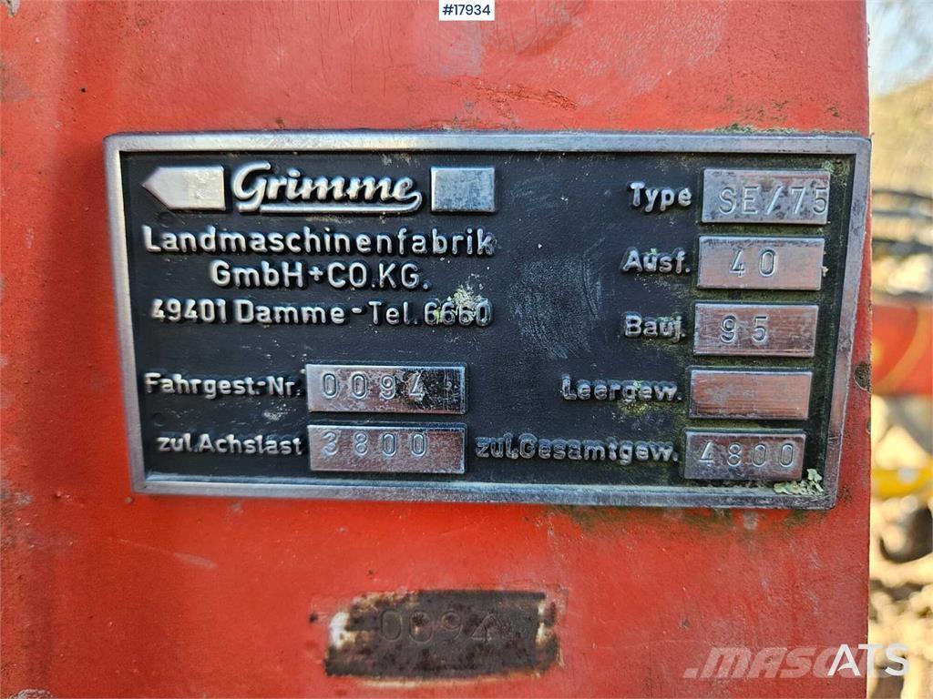 Grimme SE / 75 Leikkuupuimurit