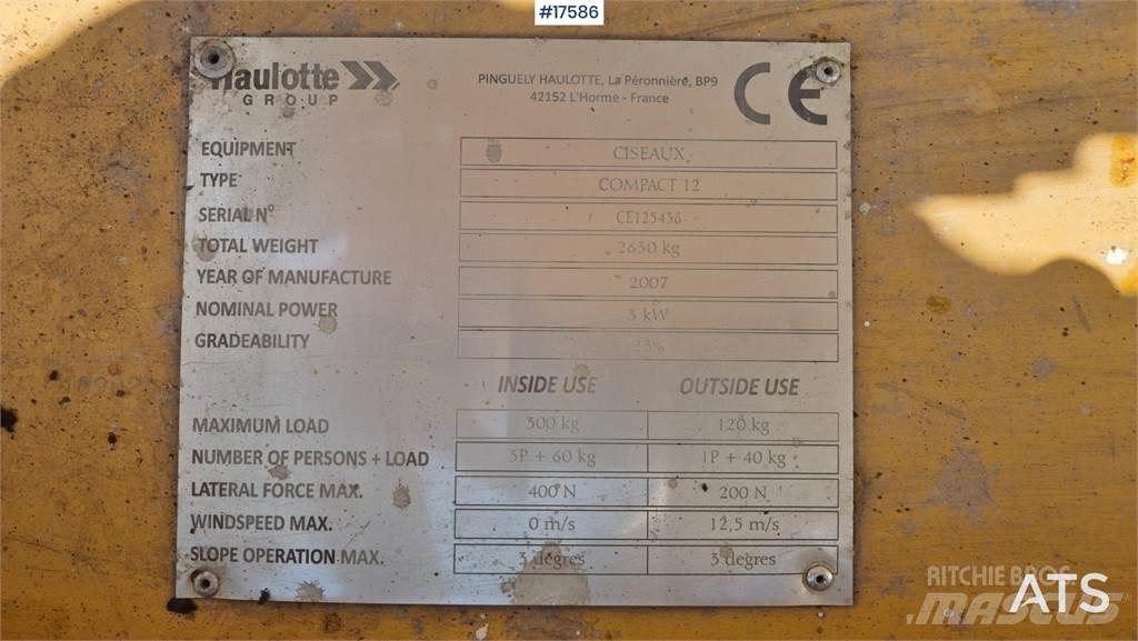 Haulotte Compact 12 Saksilavat