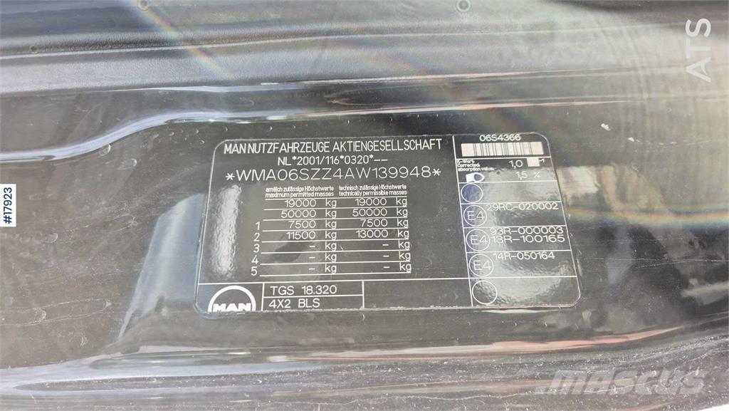 MAN TGS 18.320 Vetopöytäautot