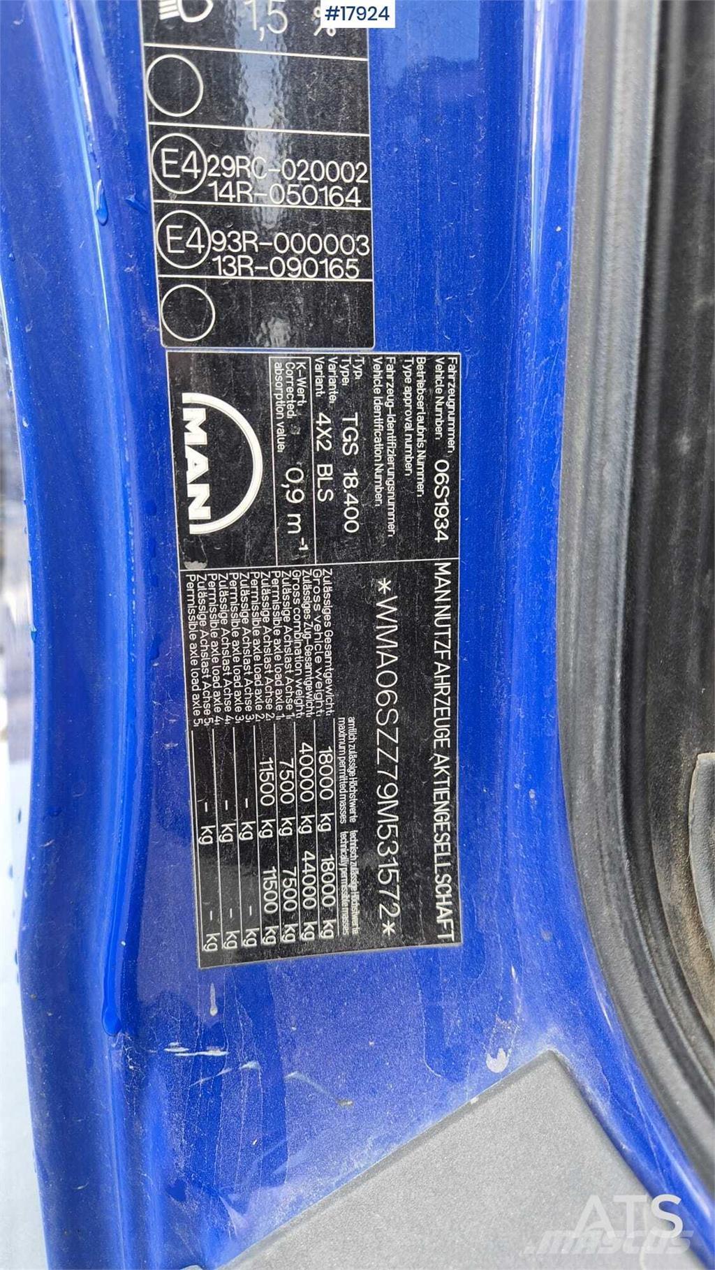 MAN TGS 18.400 Vetopöytäautot