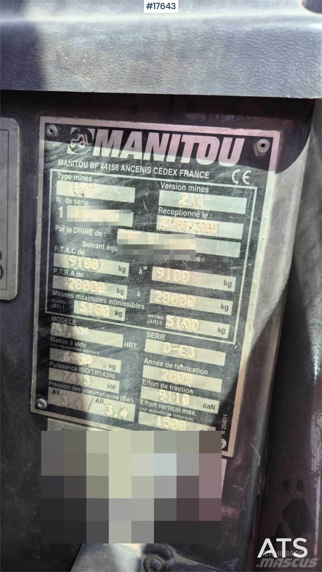 Manitou MLT 634 Kurottajat