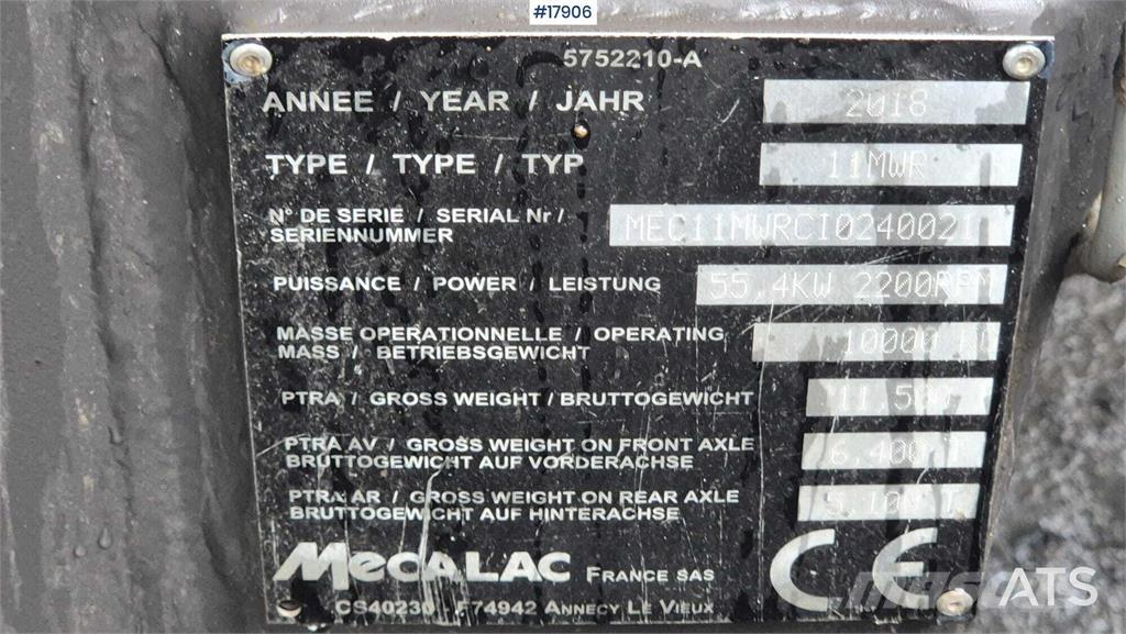 Mecalac 11 MWR Pyöräkaivukoneet