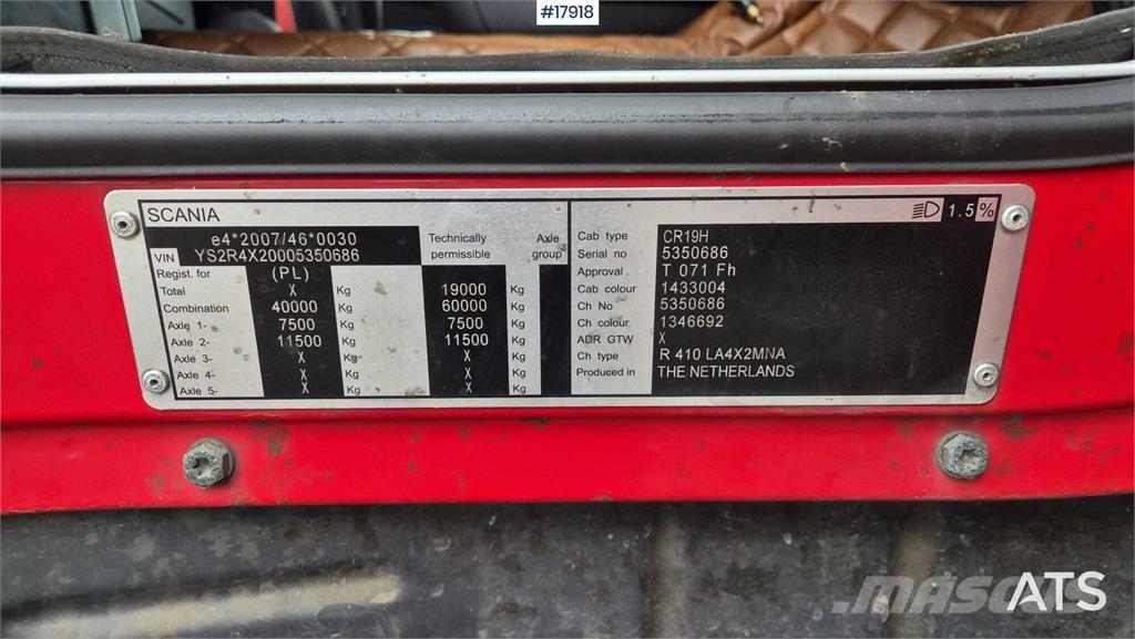 Scania R410 Vetopöytäautot