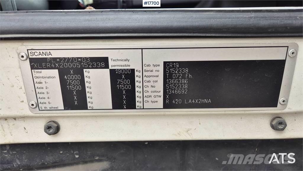 Scania R420 Vetopöytäautot