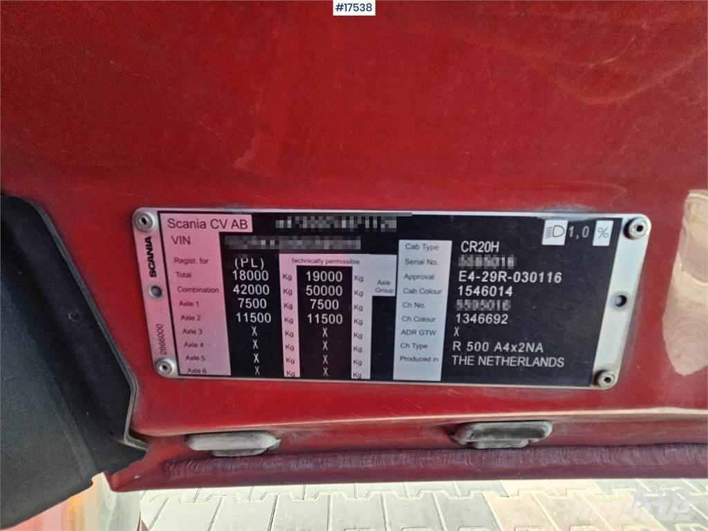 Scania R500 Vetopöytäautot