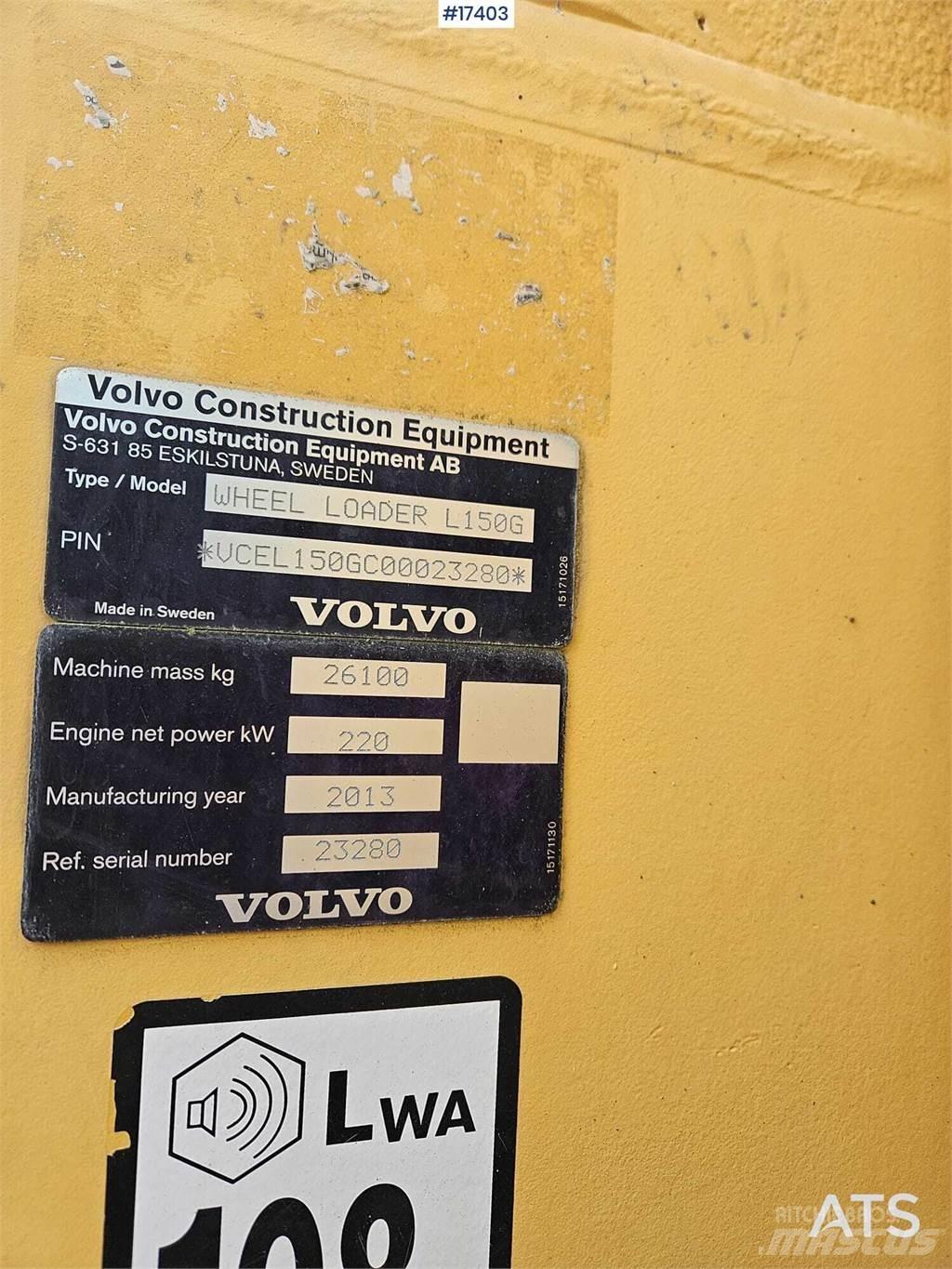Volvo L150G Pyöräkuormaajat