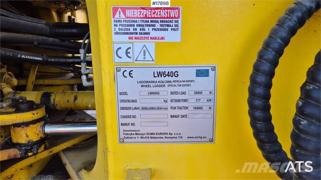 XCMG LW 640 G Pyöräkuormaajat