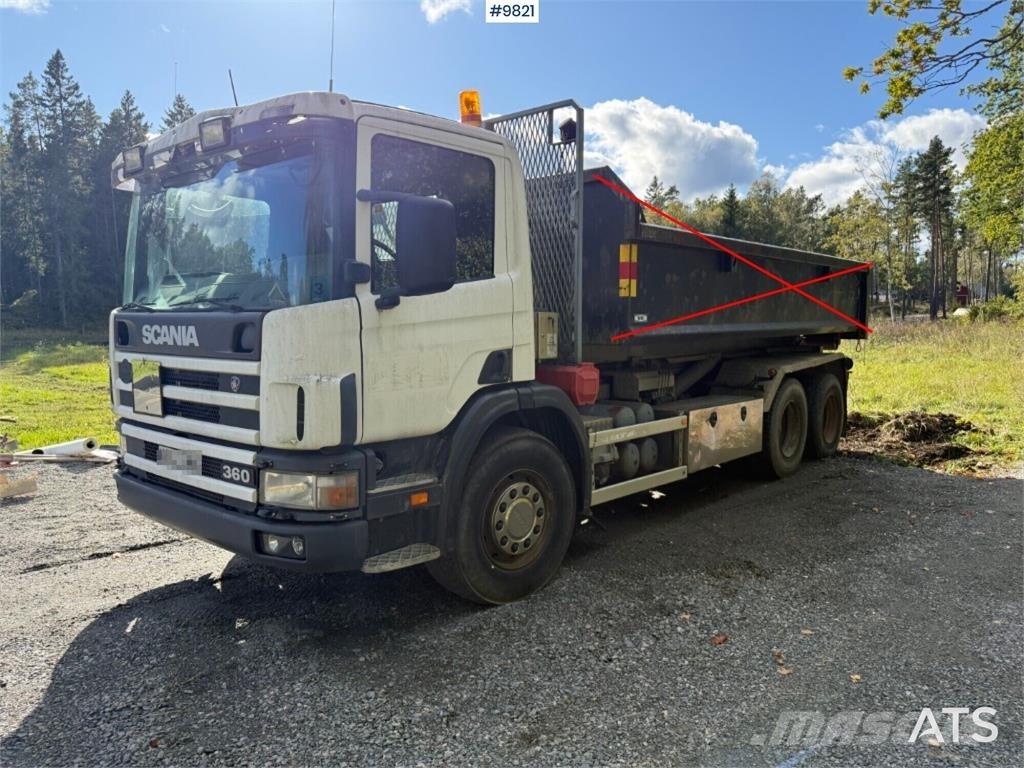 Scania P124GB Koukkulava kuorma-autot