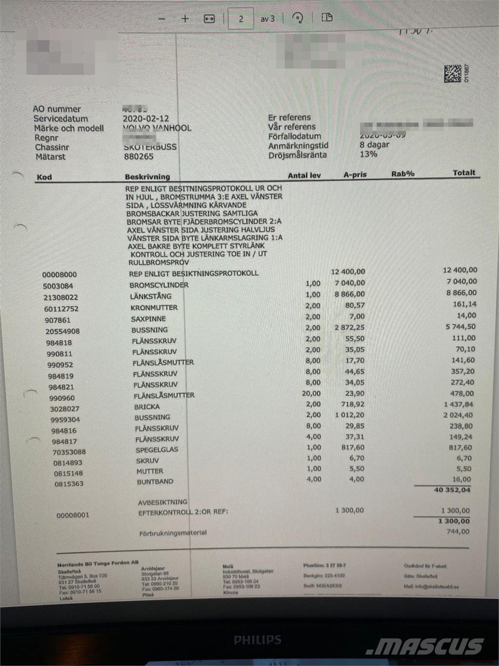 Volvo B10M-70B Muut bussit