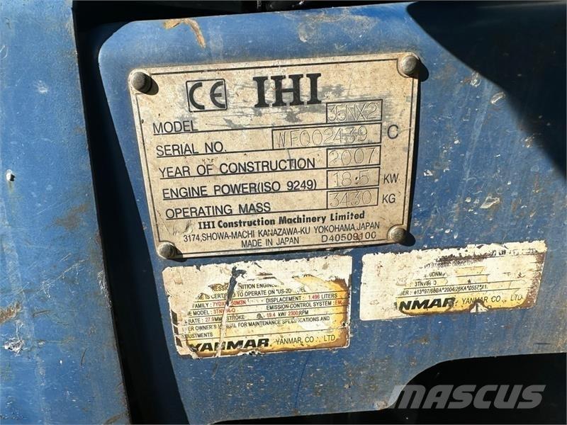 IHI 35NX2 Muut koneet