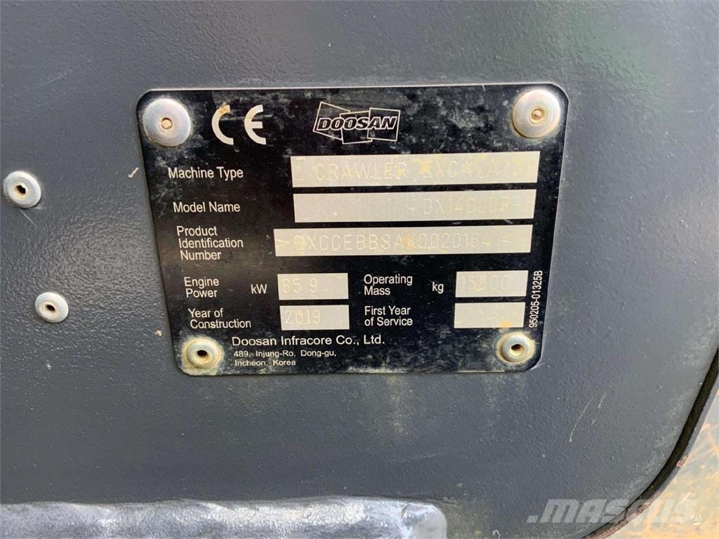 Doosan DX140 LCR Telakaivukoneet