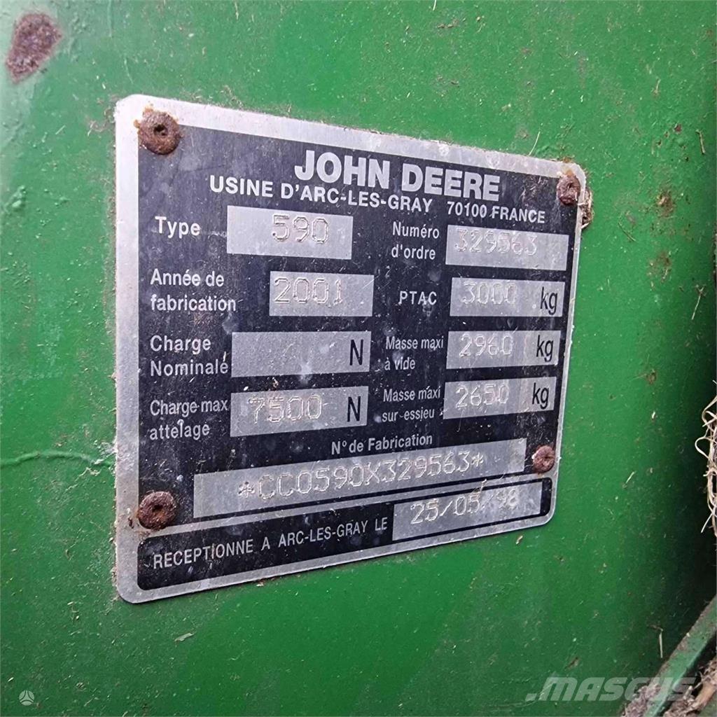 John Deere 590 Pyöröpaalaimet